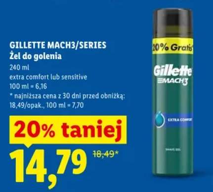 Żel do golenia GILLETTE MACH3 extra comfort