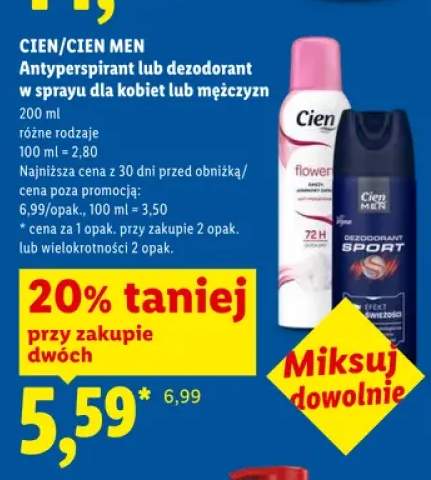 Antyperspirant w sprayu dla kobiet CIEN
