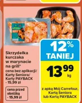 Skrzydełka kurczaka w marynacie na grill