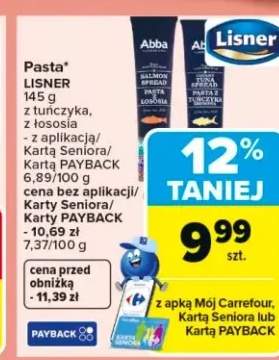 Pasta LISNER z łososia