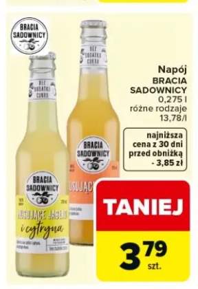 Napój Bracia Sadownicy musujące jabłko i cytryna