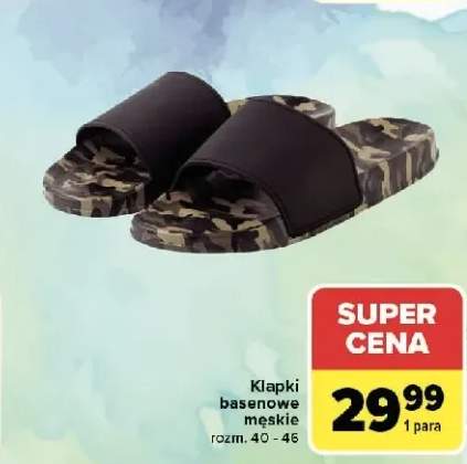 Klapki basenowe męskie rozm. 40 - 46