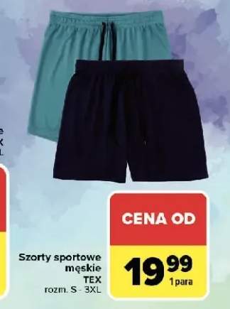 Szorty sportowe męskie TEX rozm. S-3XL