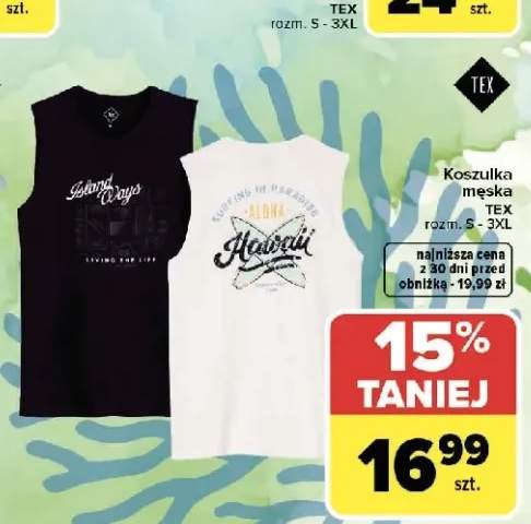 Koszulka męska TEX rozm. S - 3XL