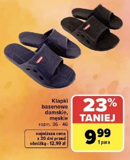 Klapki basenowe