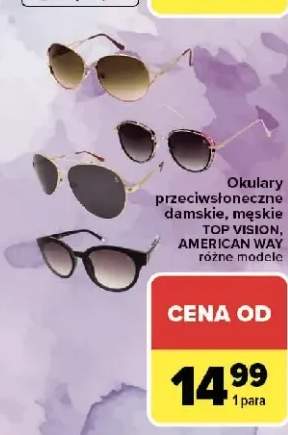 Okulary przeciwsłoneczne damskie, męskie TOP VISION, AMERICAN WAY