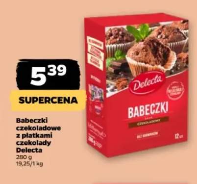Babeczki czekoladowe z płatkami czekolady Delecta