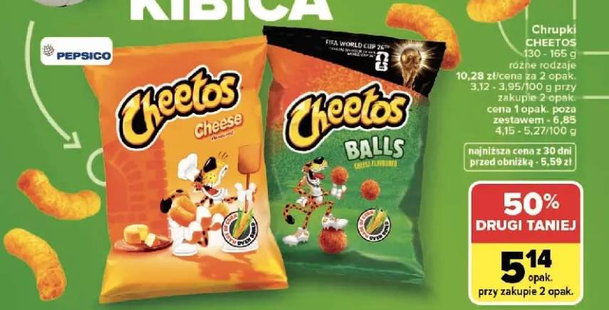Chrupki Cheetos Cheese 130-165g