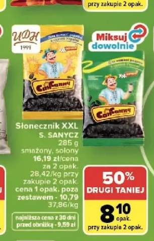 Słonecznik XXL S. SANYCZ smażony solony 285g