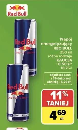 Napój energetyzujący RED BULL