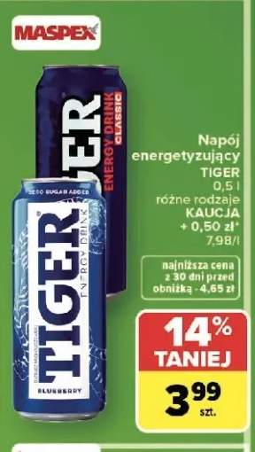 Napój energetyzujący TIGER