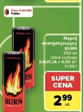 Napój energetyzujący BURN
