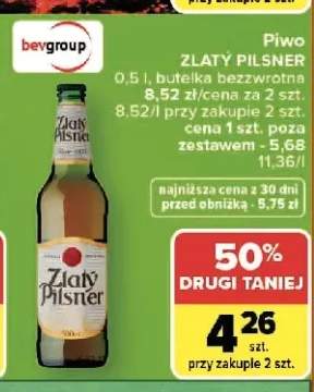 Piwo Zlatý Pilsner 0,5l