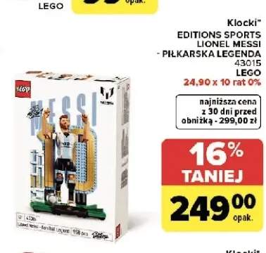 Klocki LEGO EDITIONS SPORTS LIONEL MESSI - PIŁKARSKA LEGENDA 43015