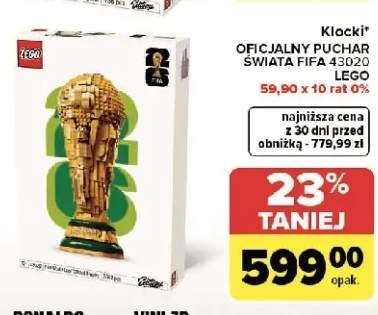 Klocki LEGO OFICJALNY PUCHAR ŚWIATA FIFA 43020