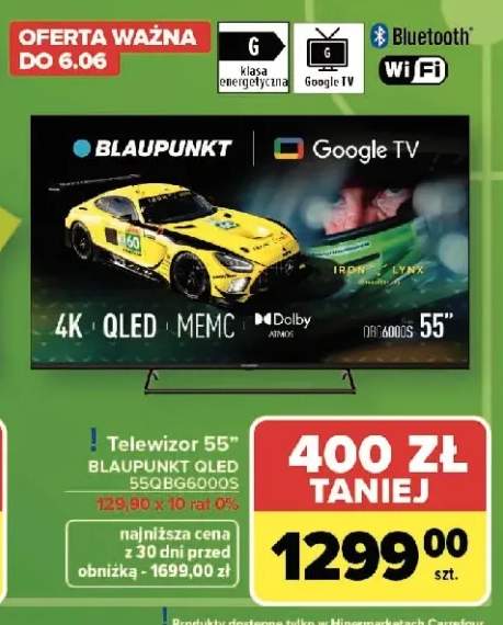 Telewizor 55" BLAUPUNKT QLED 55QBG6000S
