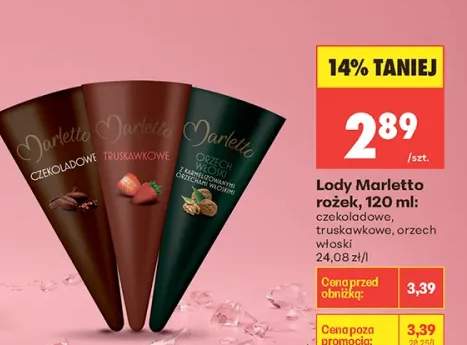 Lody Marletto rożek czekoladowe