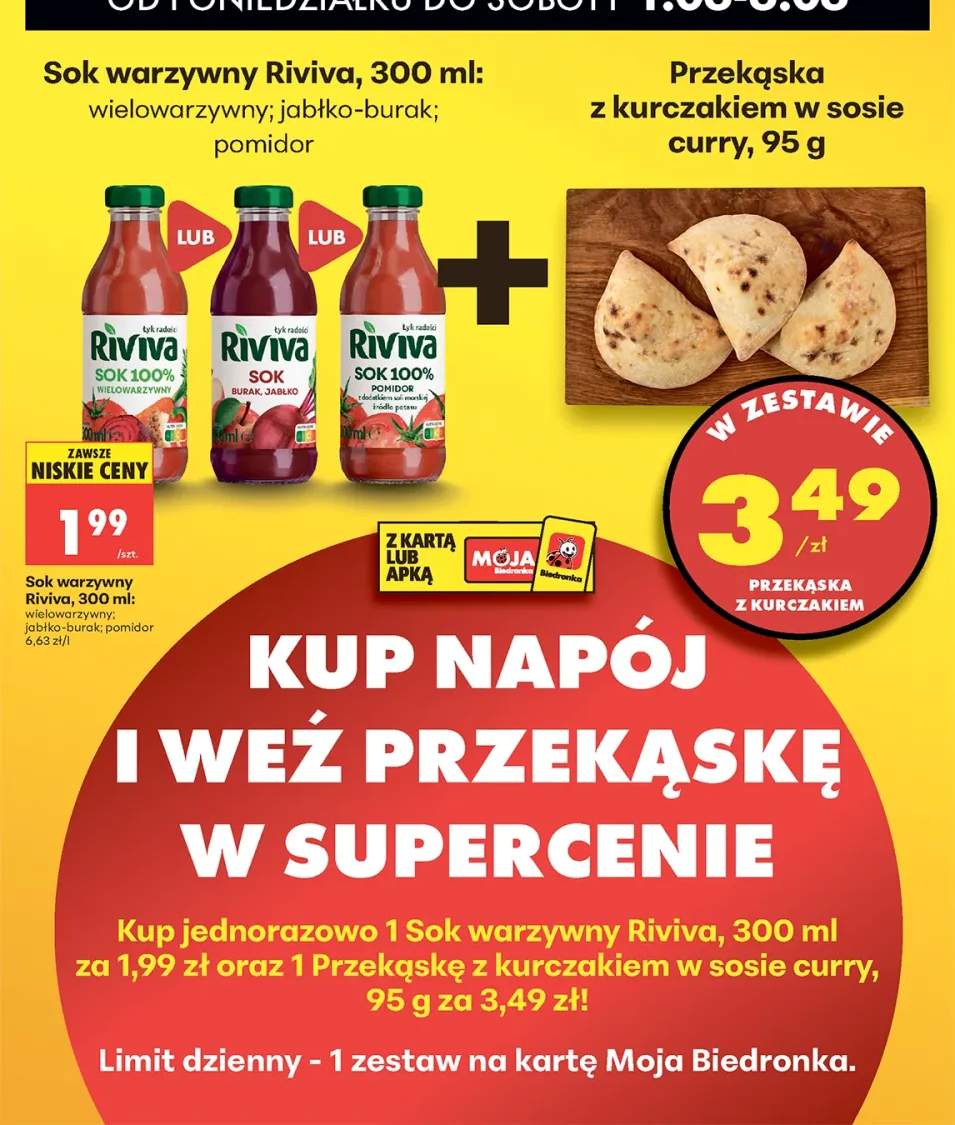 Sok warzywny Riviva jabłko-burak