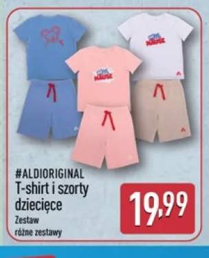 T-shirt i szorty dziecięce #ALDIORIGINAL