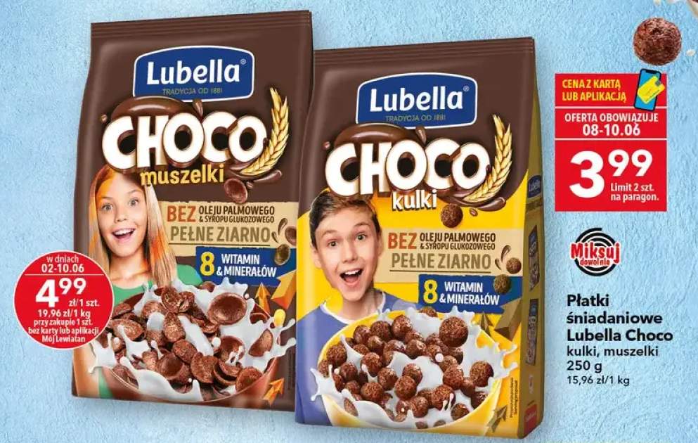 Płatki śniadaniowe Lubella Choco kulki