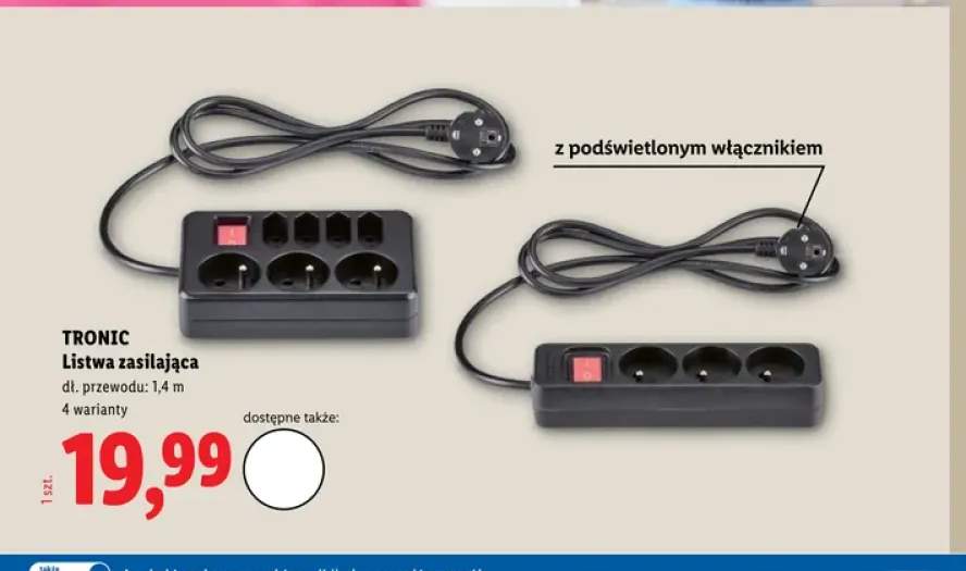 Listwa zasilająca TRONIC