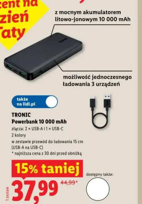 Powerbank 10 000mAh TRONIC