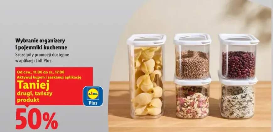 Wybrane organizery i pojemniki kuchenne