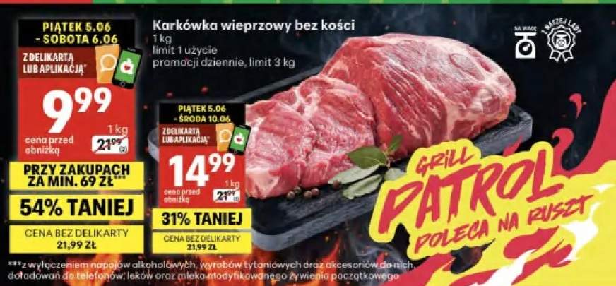 Karkówka wieprzowa bez kości