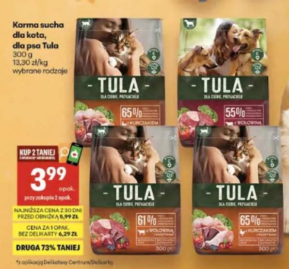 Karma sucha dla kota Tula z kurczakiem