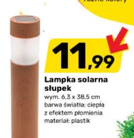 Lampka solarna słupek wym. 6,3x38,5cm