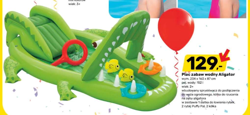 Plac zabaw wodny Aligator