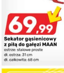Sekator gąsienicowy z piłą do gałęzi MAAN