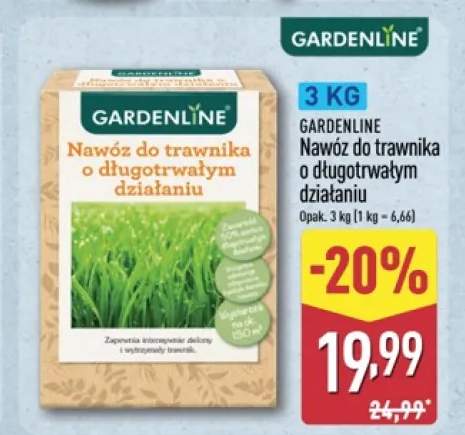 Nawóz do trawnika o długotrwałym działaniu GARDENLINE
