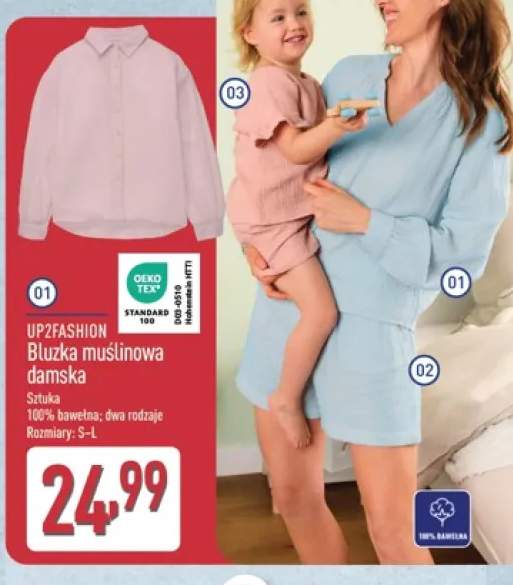Bluzka muślinowa damska UP2FASHION
