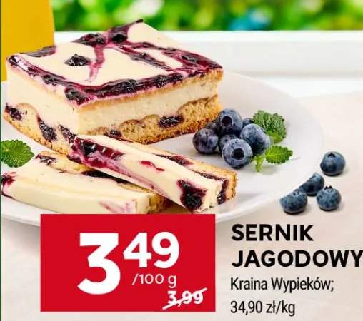 Sernik jagodowy Kraina Wypieków