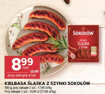 Kiełbasa śląska z szynki Sokołów