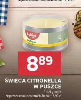 Świeca citronella w puszce mała