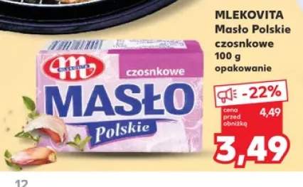 Masło Polskie czosnkowe Mlekovita