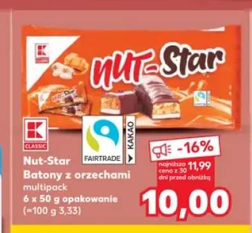 Batony z orzechami Nut-Star 6-pak 50g