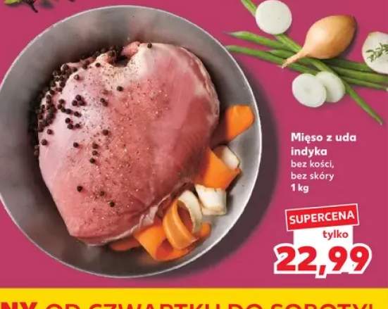 Mięso z uda indyka bez kości, bez skóry