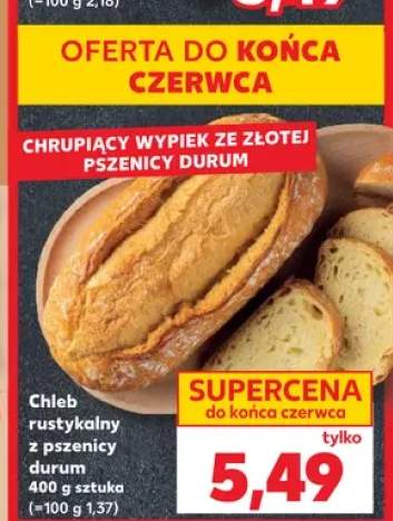 Chleb rustykalny z pszenicy durum