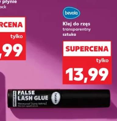 Klej do rzęs transparentny bevola