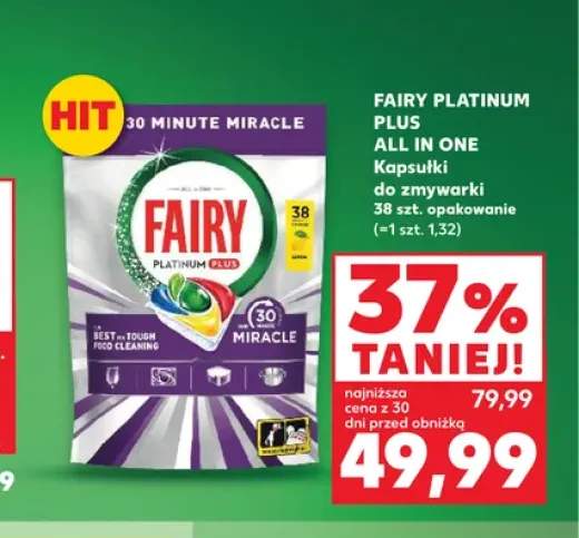Kapsułki do zmywarki Fairy Platinum Plus All In One