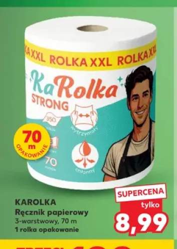 Ręcznik papierowy KaRolka 3-warstwowy 70m
