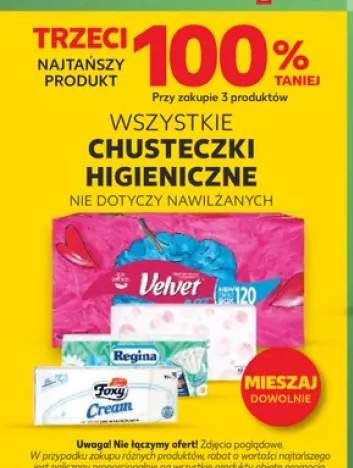 Chusteczki higieniczne Velvet