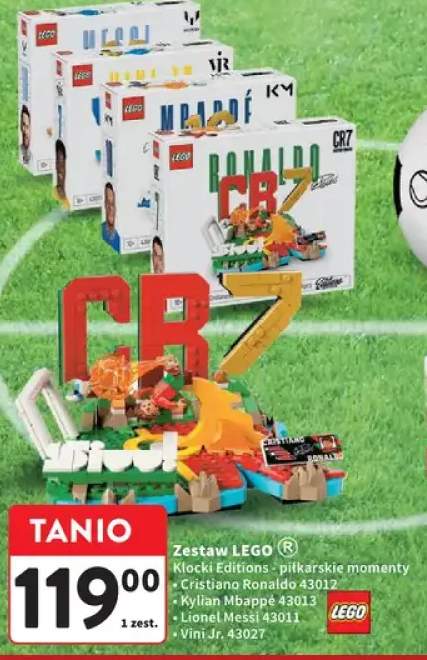Zestaw LEGO Klocki Editions - piłkarskie momenty Kylian Mbappé 43013