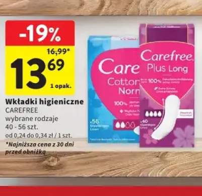 Wkładki higieniczne CAREFREE