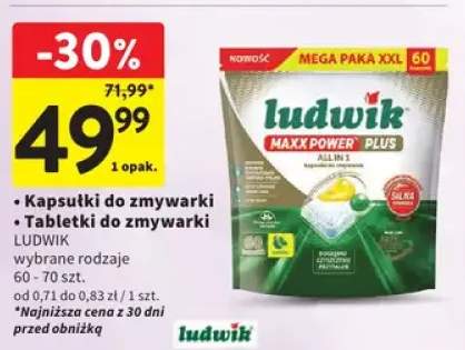 Kapsułki do zmywarki Ludwik Maxx Power Plus All in 1