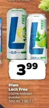 Piwo bezalkoholowe Lech Free Arbuz z miętą