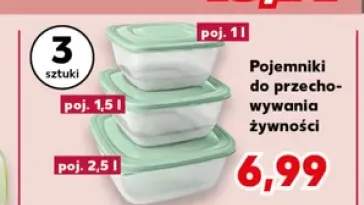 Pojemniki do przechowywania żywności 3-pak